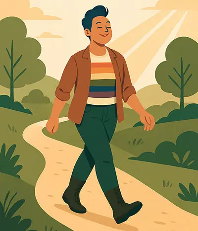 walking themselves with mindfulness - mindfulness for anxiety