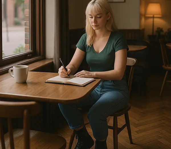 Journaling to process emotions after weight loss, keyword: emotional impact