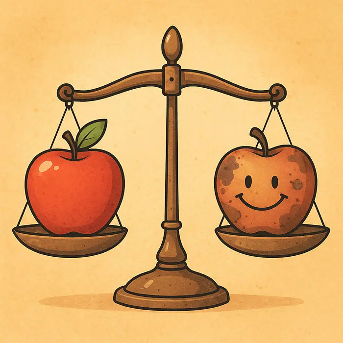 Scale tipping toward self-acceptance over perfectionism – lighter isn't it?