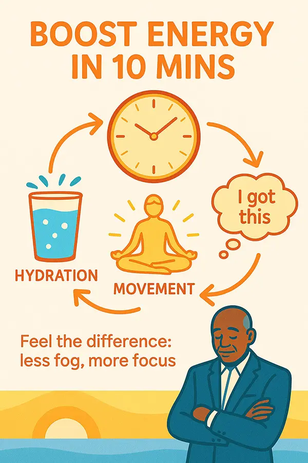 Groggy mornings got you down? This infographic reveals quick habits to detect and fix low energy fast.